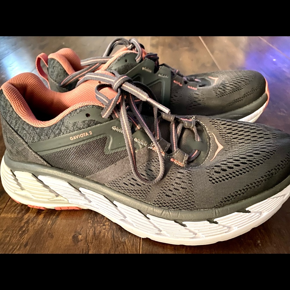 Hoka One One Gaviota 2. Worn a couple of times. Paid $150. Very good condition